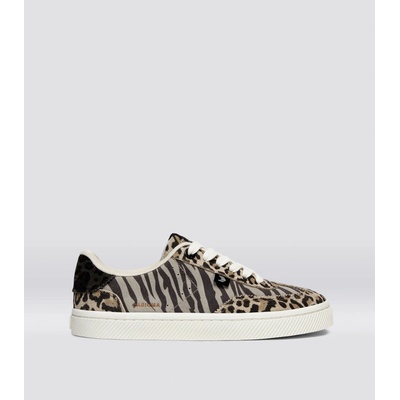 Cariuma TOCA Zebra Leopard Print Suede Sneaker