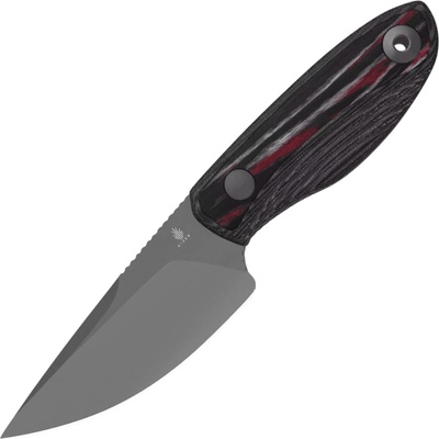 Kizer Finch AEB-L, Gray PVD&Stonewashed, Micarta&Reconstituted Wood 1134A2