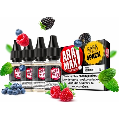 Aramax 4Pack Berry Mint 4 x 10 ml 12 mg
