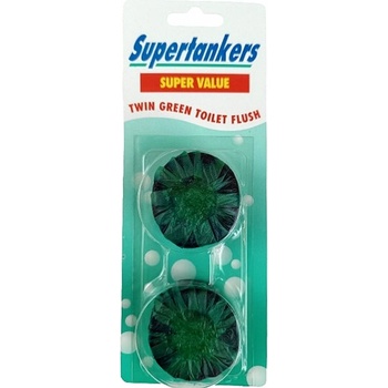Supertankers Twin Green WC tablety do nádrže 2 x 50 g zelené