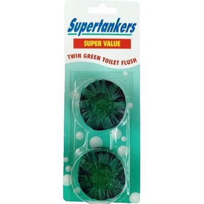 Supertankers Twin Green WC tablety do nádrže 2 x 50 g zelené