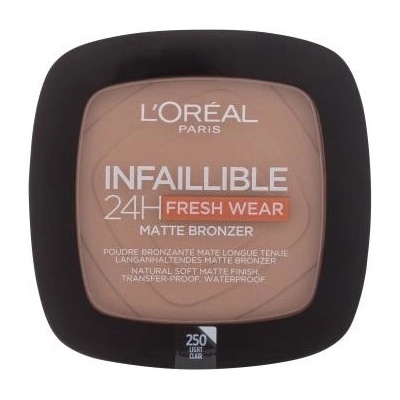 L'Oréal Paris Infaillible 24H Fresh Wear Matte Bronzer bronzer 250 Light 9 g