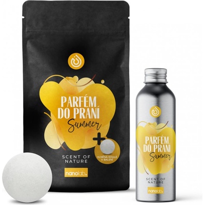 Nanolab parfém do praní i sušičky Summer 300 ml + vlněná koule – Sleviste.cz