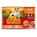 Propesko Dog králik a mrkva kura a jahňa v omáčke 4 x 100 g
