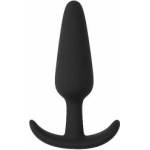 EasyToys Slim Silicone Training Plug Black - Flexible Small Model