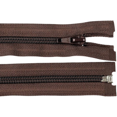 Prima-obchod Spirálový zip No 5 délka 75 cm bundový POL, barva 304 hnědá čokoládová
