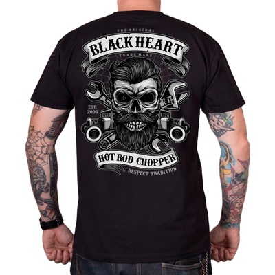 Black Heart Respect Tradition čierne