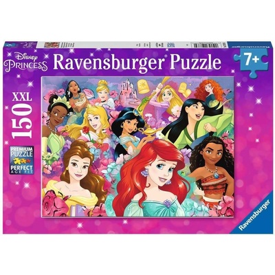 Ravensburger Пъзел Ravensburger от 150 XXL части - Дисни принцеси: Мечтите се сбъдват (12873)