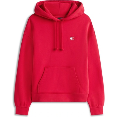 Tommy Hilfiger Суичър Tommy Jeans Badge Hoodie - Ruby Rhubarb