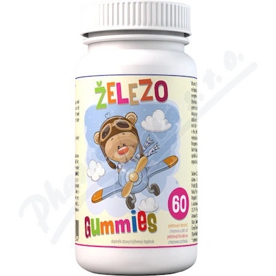 Železo Gummies 60 pektinových bonbónů