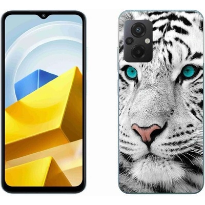 Pouzdro mmCase Gelové Xiaomi Poco M5 4G - bílý tygr