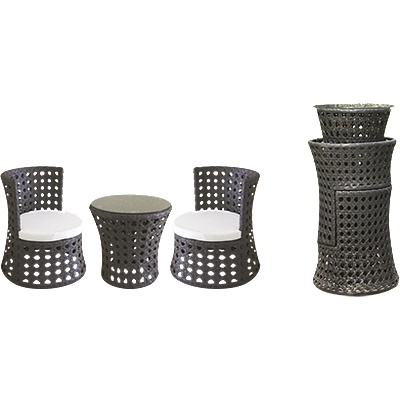 Horecano ГР-ГРАДИНСКИ К-КТ palma(ct-8261)(Маса 50х50/2 фотьойла) (0195116)