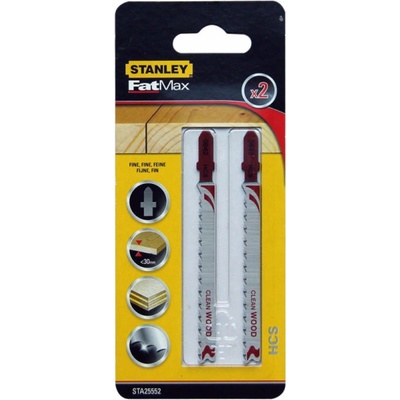 Stanley FATMAX Profesionální pilové listy pro přímočarou pilu do dřeva a jiných materiálů STA25552