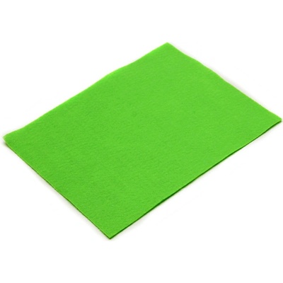 Filc rezaný 20x25cm/1,5mm, svetlo zelený