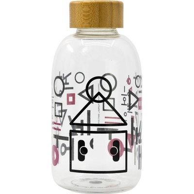 Skleněná lahev na vodu, 620ml, Stor, Squid game