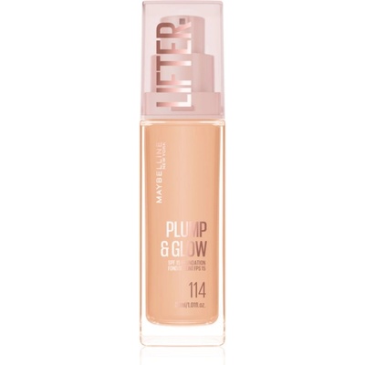 Maybelline new york Lifter Plump & Glow озаряващ фон дьо тен за естествен вид цвят 114 30ml