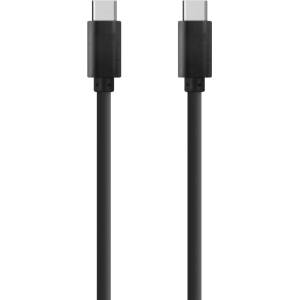 DeTech Кабел за данни DeTech, USB Type-C - USB Type-C 3.0, 1.0m, Черен - 14964