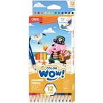  Цветни моливи Deli Color WOW 12 цв. EC143-12