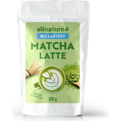 Allnature Matcha latte Bio bez laktózy 270 g