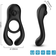 Armony - Veyron Double Vibrator Ring Toy For Couples Black
