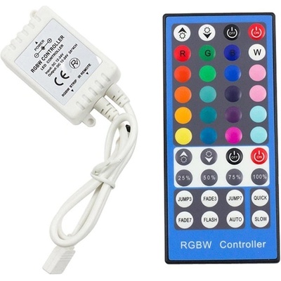 RGBW Ovladač IR 12V, 6A - 44 tlačítek
