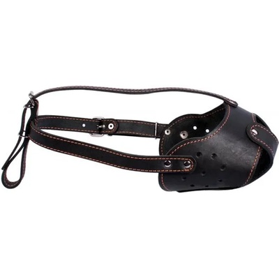 COLLAR Кожена намордник за куче Collar черен - бултериер
