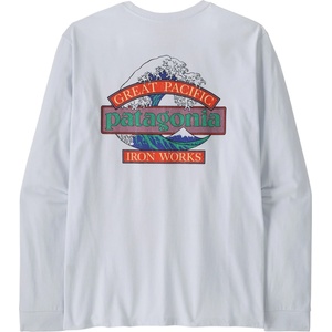Patagonia Мъжка блуза с дълъг ръкав Patagonia L/S Great Waves Responsibili-Tee Longsleeve - White - размер XS (216-8007-0311)