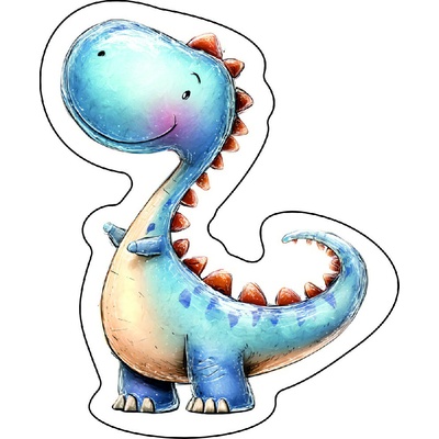Pískacia koženková nášivka Koženková pískacia nášivka Dinosaurus 7 Velkost: PÍSKLE! veľké
