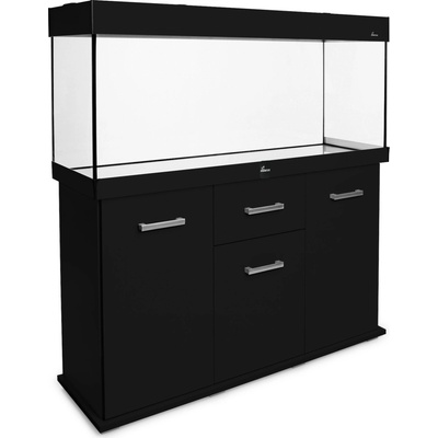 Diversa Solid LED akvarijní set rovný černý 2x24 W 300 l