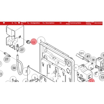Melitta Държач / щипка маркуч мляко Latticia
