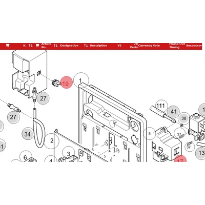 Melitta Държач / щипка маркуч мляко Latticia