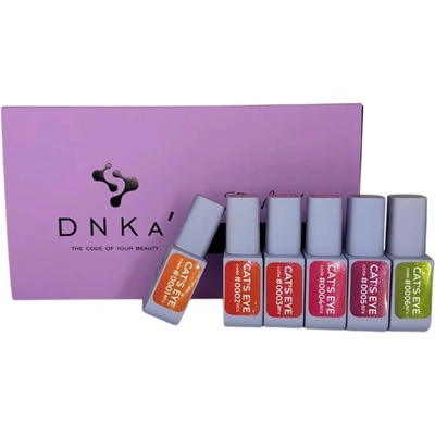 DNKa Комплект гел лакове ДНКа Котешко око 5+1 (ftcgp001-007)