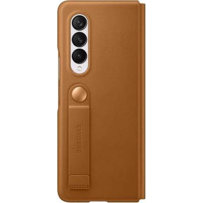 Samsung Leather Flip Cover EF-FF926LAEGWW - оригинален кожен калъф за Samsung Galaxy Z Fold 3 (кафяв)