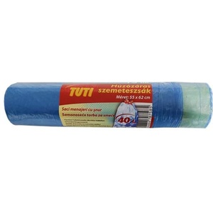 TUTI Торба за боклук, 40 л, 15 броя, 55x62 см, 17 , TUTI, синя PDP_341 (PDP_341)