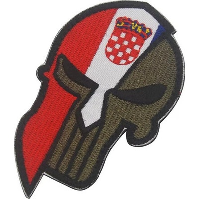 WARAGOD Vyšívaná nášivka Punisher, Chorvátsko