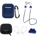 HQWear Комплект кейс HQWear Silicone Case за AirPods 2 / AirPods 1, калъф, пр (9145576276891)