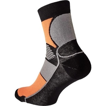 Knoxfield BASIC ponožky čierna / oranžová