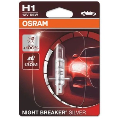 Крушка OSRAM H1, 12V, 55W, 3200K, 1550lm, 1 брой