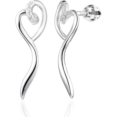 Gems, Originální náušnice Ravelyn, bílé zlato s brilianty, 585-38-3-8044.1B00.0.00.HSISC.000.05