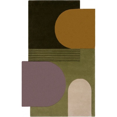 Hanse Home Abstract Lozenge Green/Multi