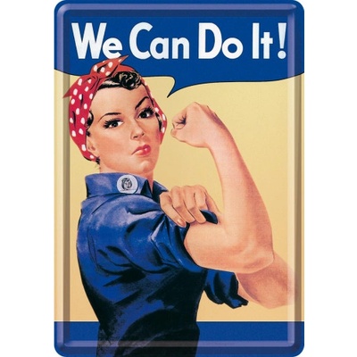 Postershop Plechová pohlednice - We Can Do It!