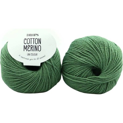 Drops Cotton Merino 11 zelená