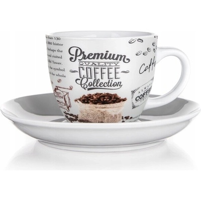 BANQUET MALÁ ŠÁLKA S PODŠÁLKOU NA ESPRESSO KÁVU PREMIUM COFFEE 190 ML
