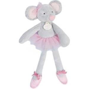 Doudou Дуду Плюшена играчка мишка сива балерина 30 см (dc3975)