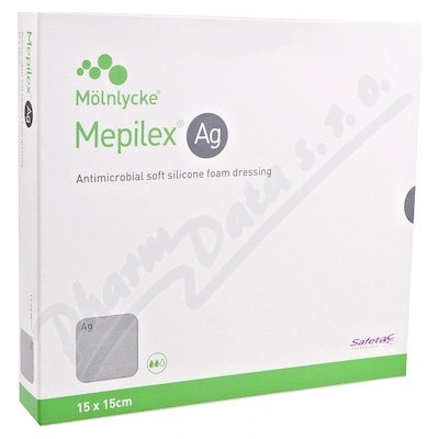 Mepilex Krytí Ag 15 x 15 cm 5 ks