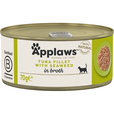 Applaws Cat tuniak a morské riasy vo vývare 12 x 70 g