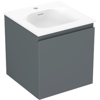 Mexen Orio шкаф за баня 45 cm с мивка Vela, 1 чекмедже, графит мат/бял мат - 91A10-04547-1-BF66-W23M01 (91A10-04547-1-BF66-W23M01)