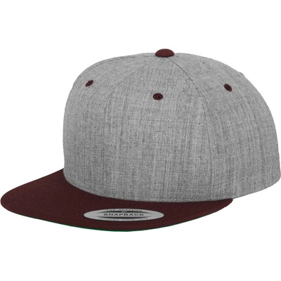 Flexfit Flexfit 6089M Snapback 6 panelová COT-556089x8399 Melír šedá/kaštanová