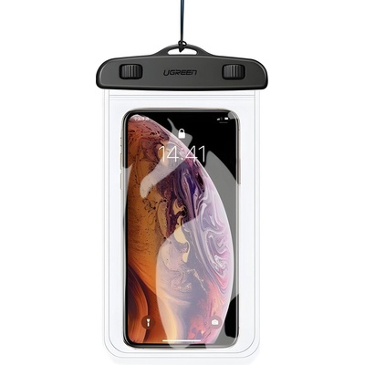 UGREEN Влагоустойчиво калъфче ipx8 за смартфони 4 - 6, 5 инча - черно / прозрачно kp32958 (32958)