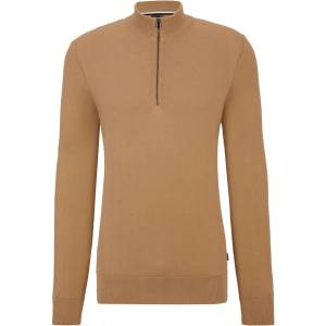 HUGO BOSS Блуза Boss Ebrando-P Quarter-Zip Sweater - Beige